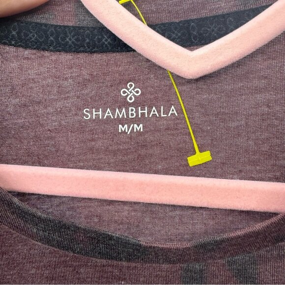 Shambala top twist tie front red and black light wash style stretchy soft butter - Picture 4 of 6